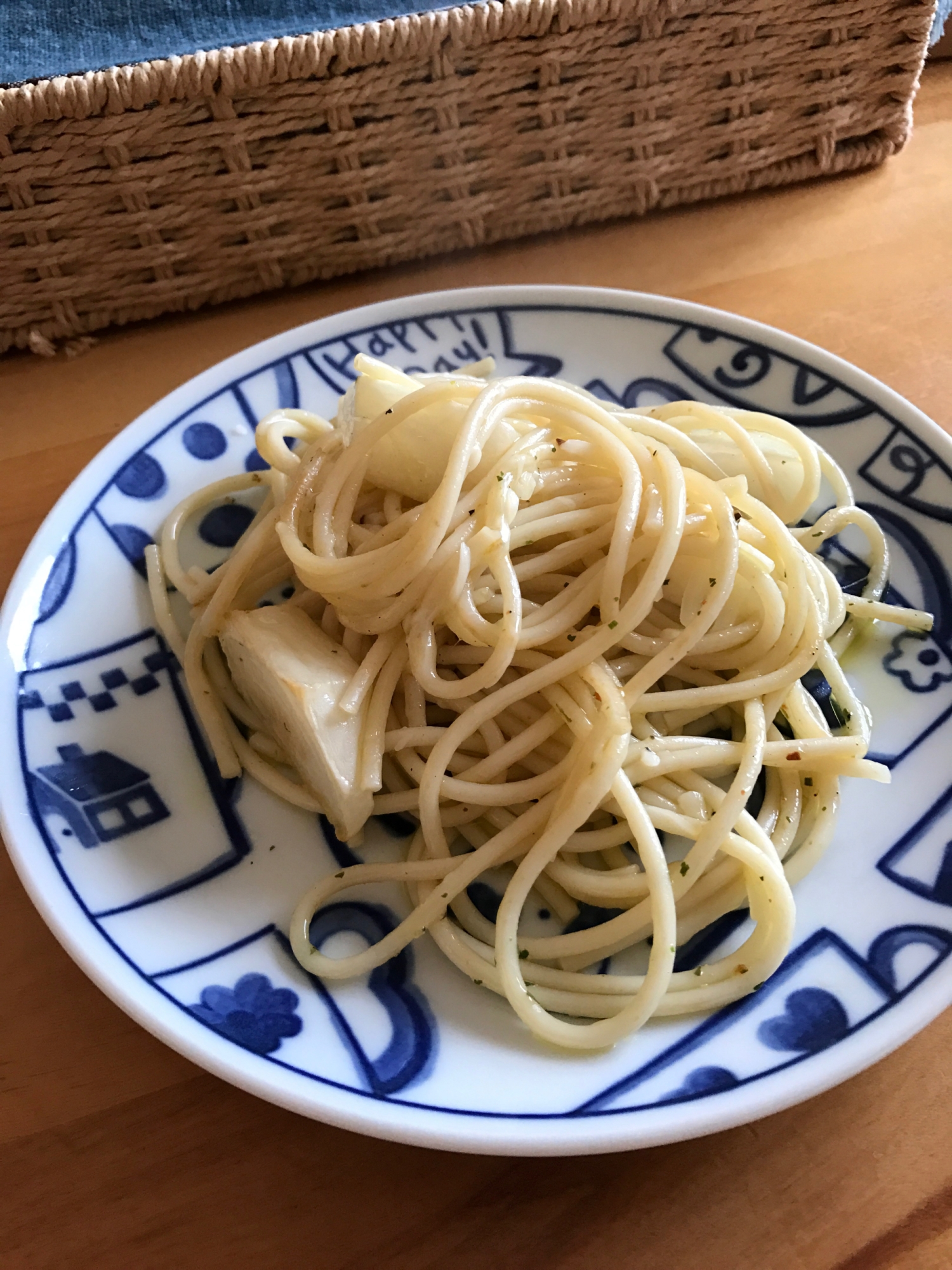 カブのガーリックチーズパスタ