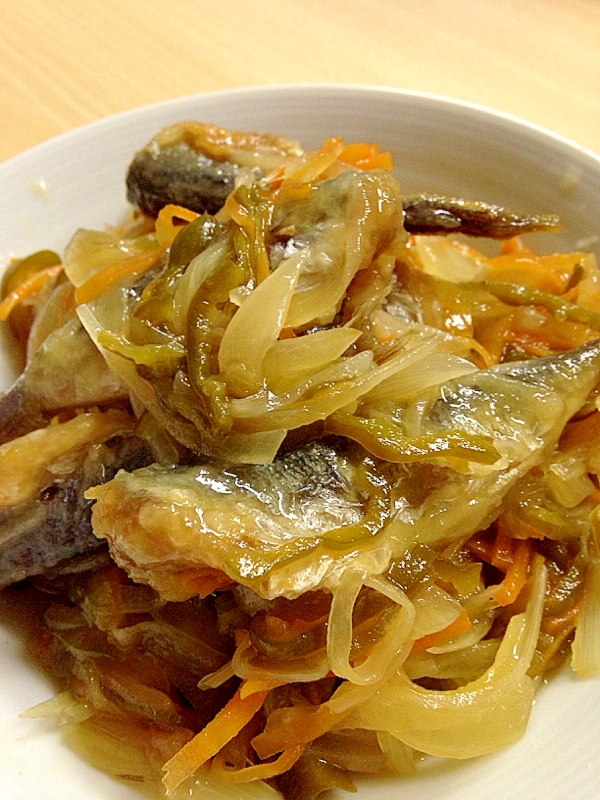 小アジの南蛮漬け 丸ごと骨まで レシピ 作り方 By お0り0べ 楽天レシピ