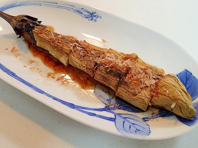 魚焼きグリルで　焼き茄子