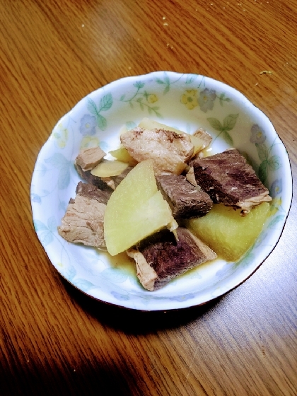 マグロのあらと大根の煮物