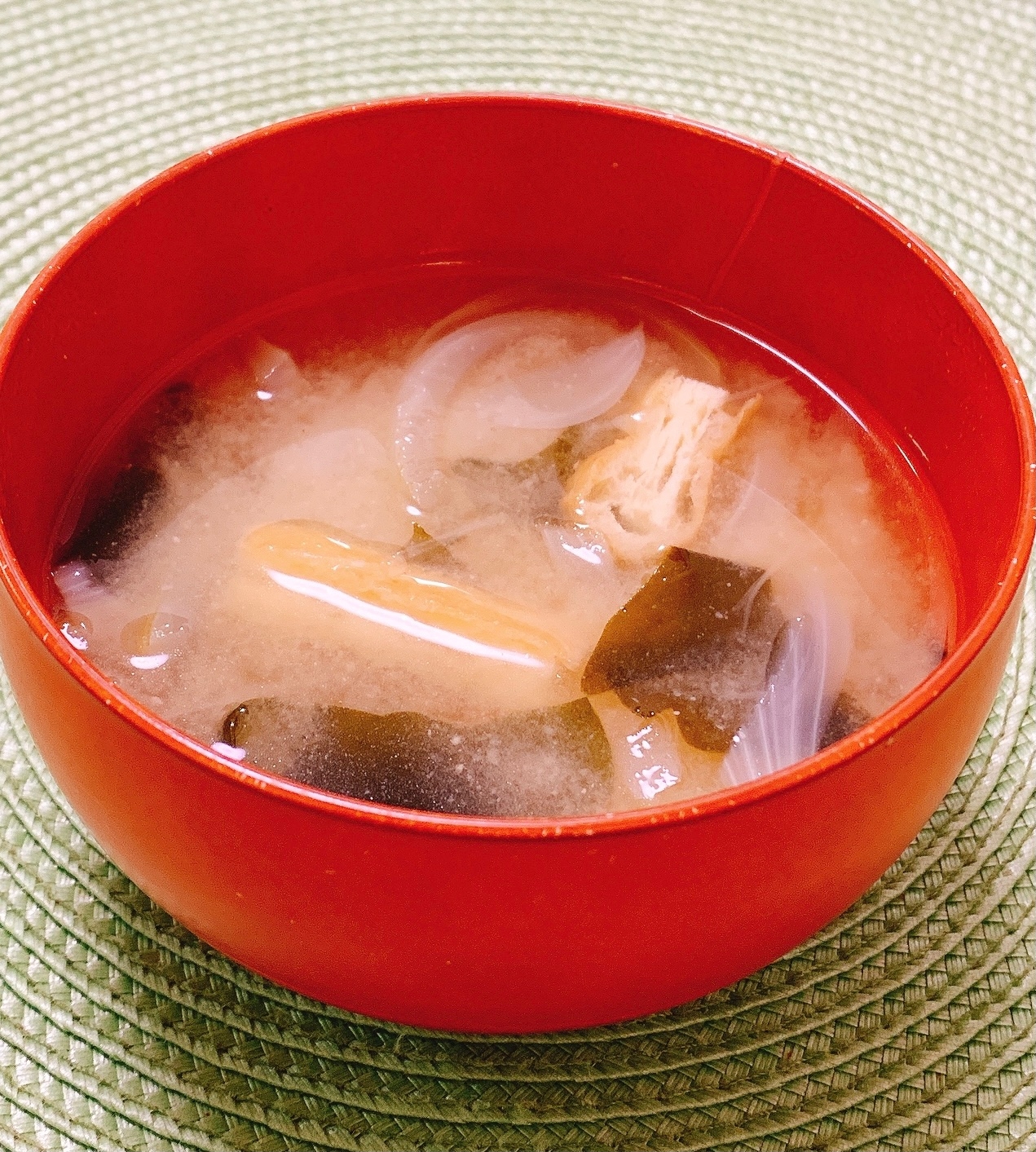 酒粕生姜入り♪ポカポカお味噌汁✧˖°