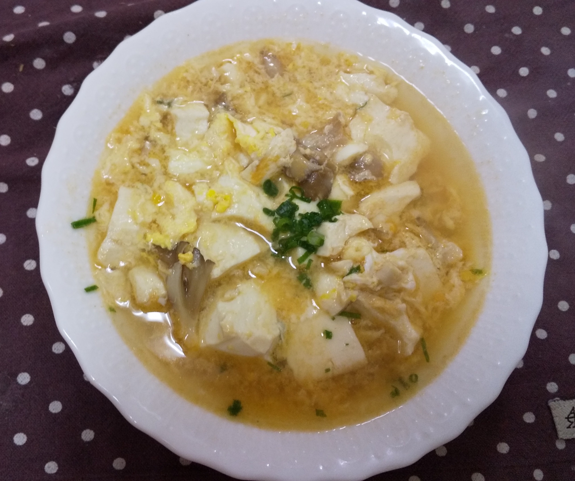 豆腐の酸辣湯風