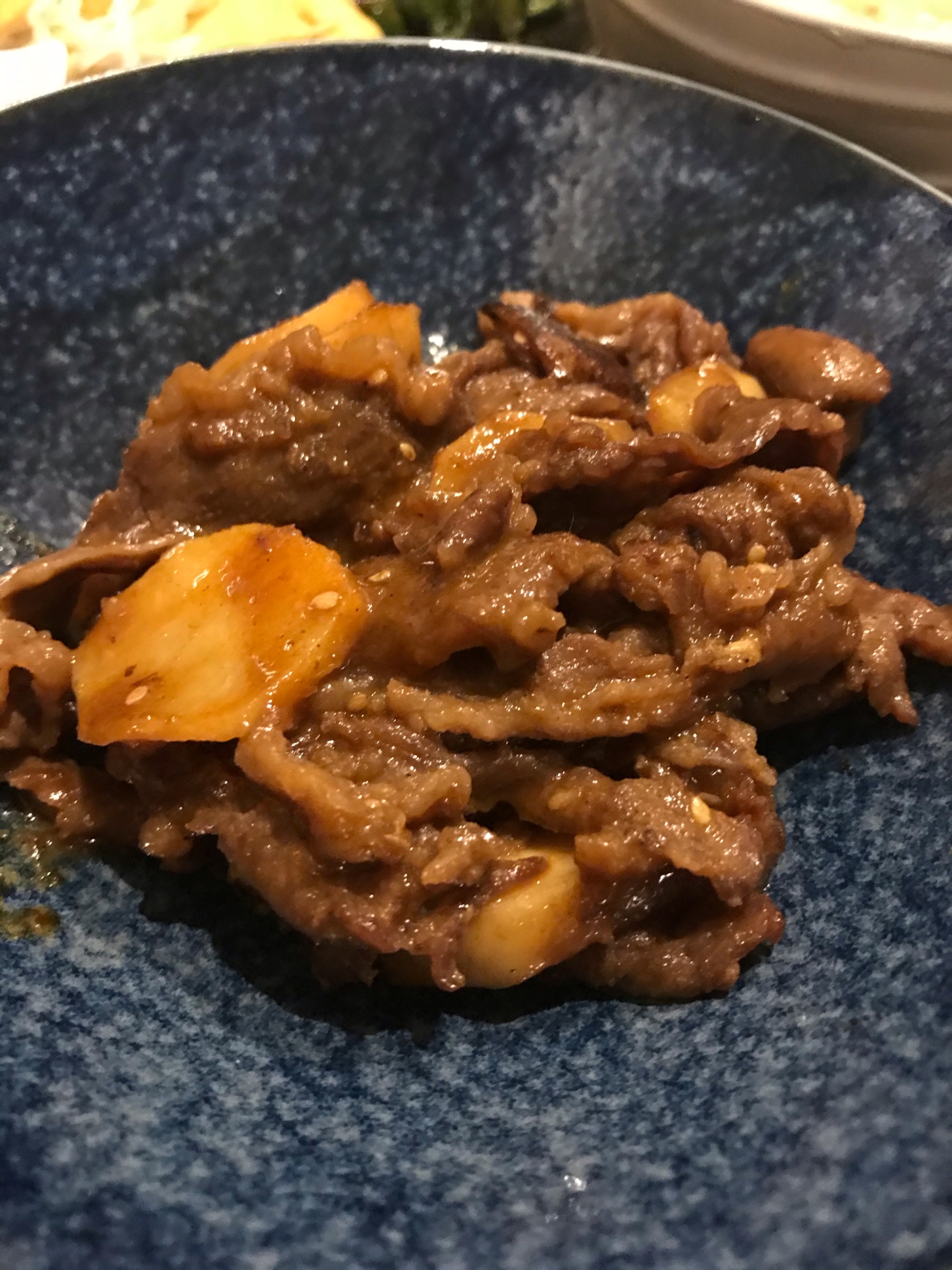 牛肉と里芋の甘辛焼き