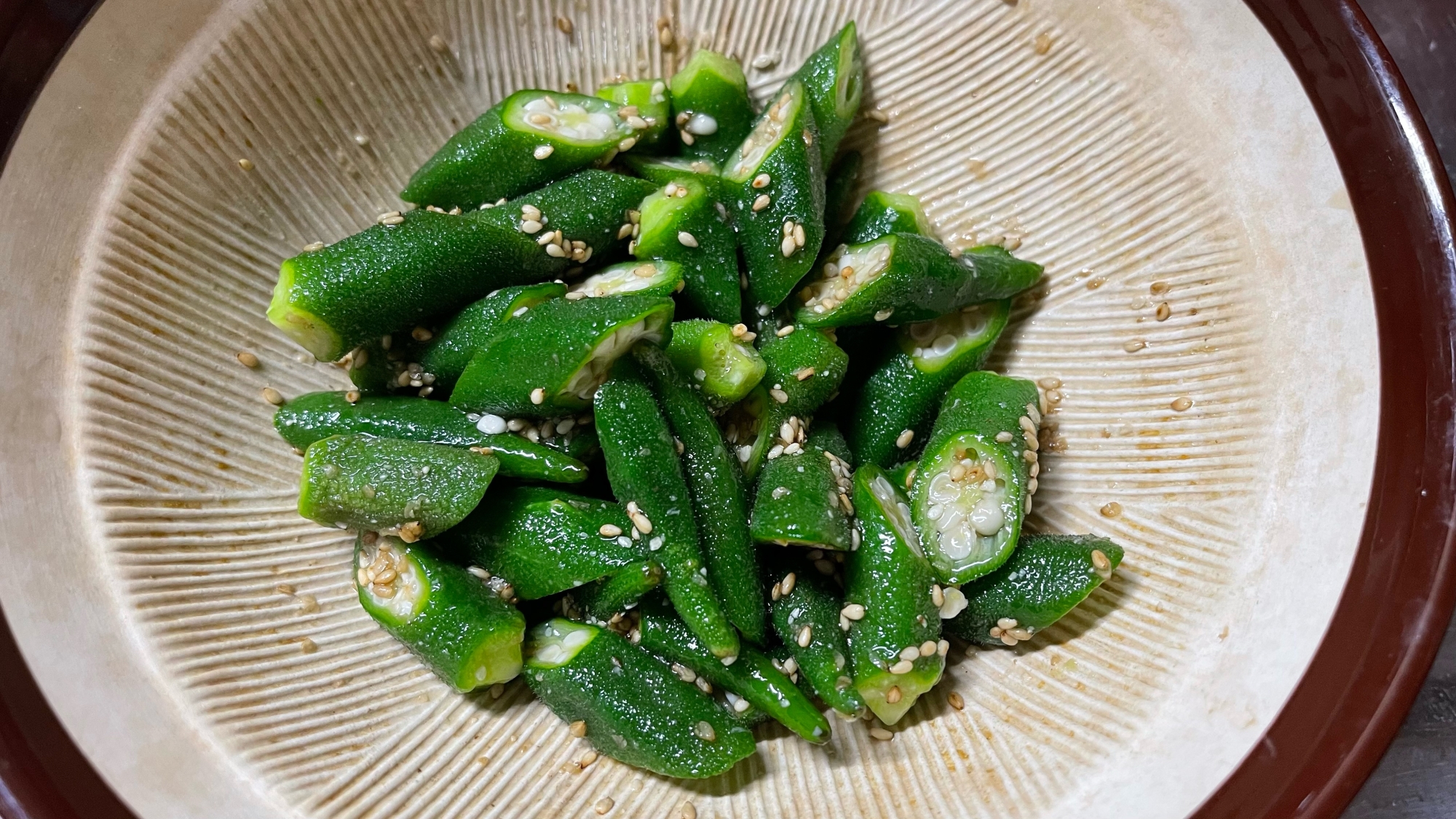 オクラの胡麻和え
