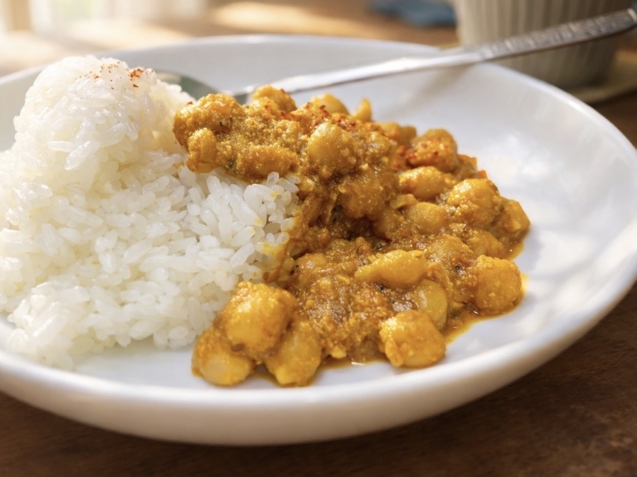 ひよこ豆のスパイスカレー