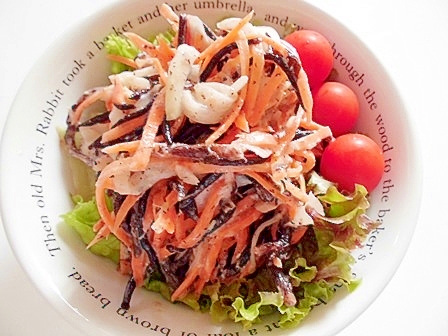 ツナとひじきとにんじんと酢玉ねぎの マヨサラダ レシピ 作り方 By V るん 0394 楽天レシピ