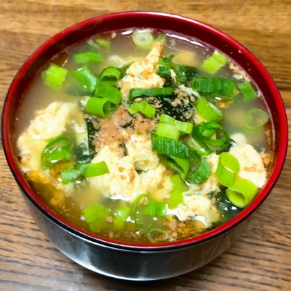 ターサイとたまごの中華スープ