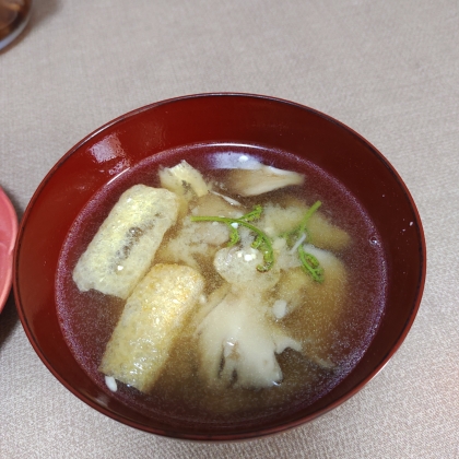 おじゃが＆あぶらげのお味噌汁