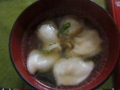 水餃子の白菜スープ