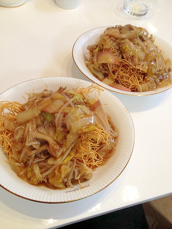 ソースベースの皿うどん