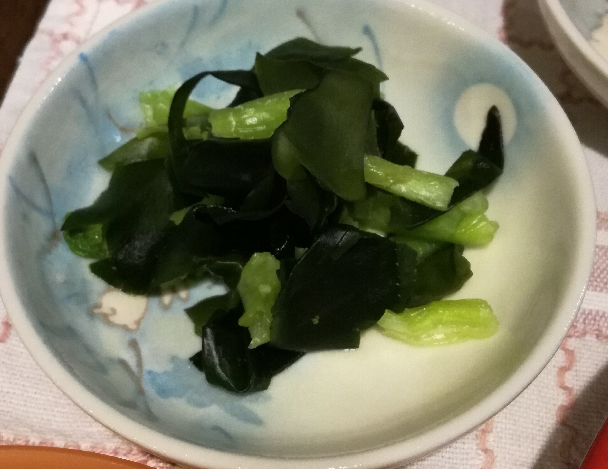 ［超簡単！時短！］わかめとかぶの葉の酢の物