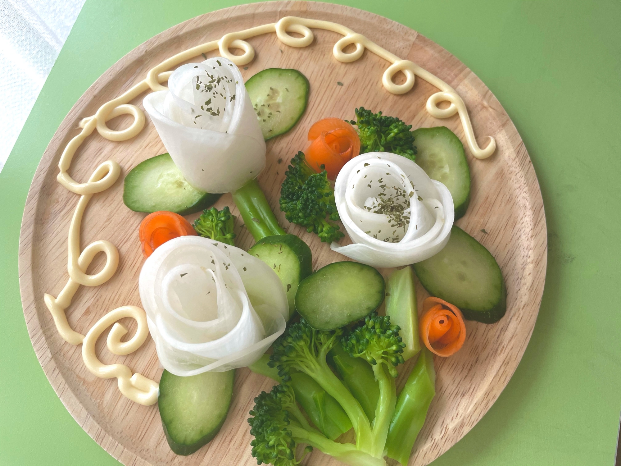 食卓の彩りに 大根のブーケサラダ 簡単 お洒落 レシピ 作り方 By ロカボ こどもごはん さっちょ 楽天レシピ