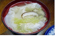 チルド餃子でびっくり☆水餃子スープ