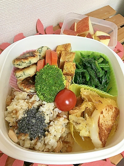 旦那サマ健康弁当☆ささみとおからのナゲット弁当