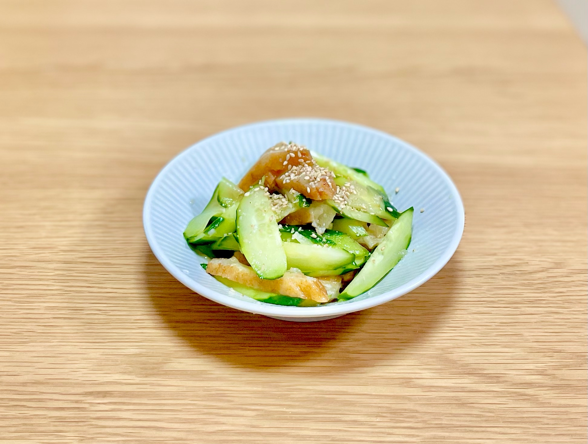 胡瓜とさつま揚げの酢のもの