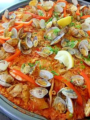 スペインごはん★魚介たっぷりパエリア!