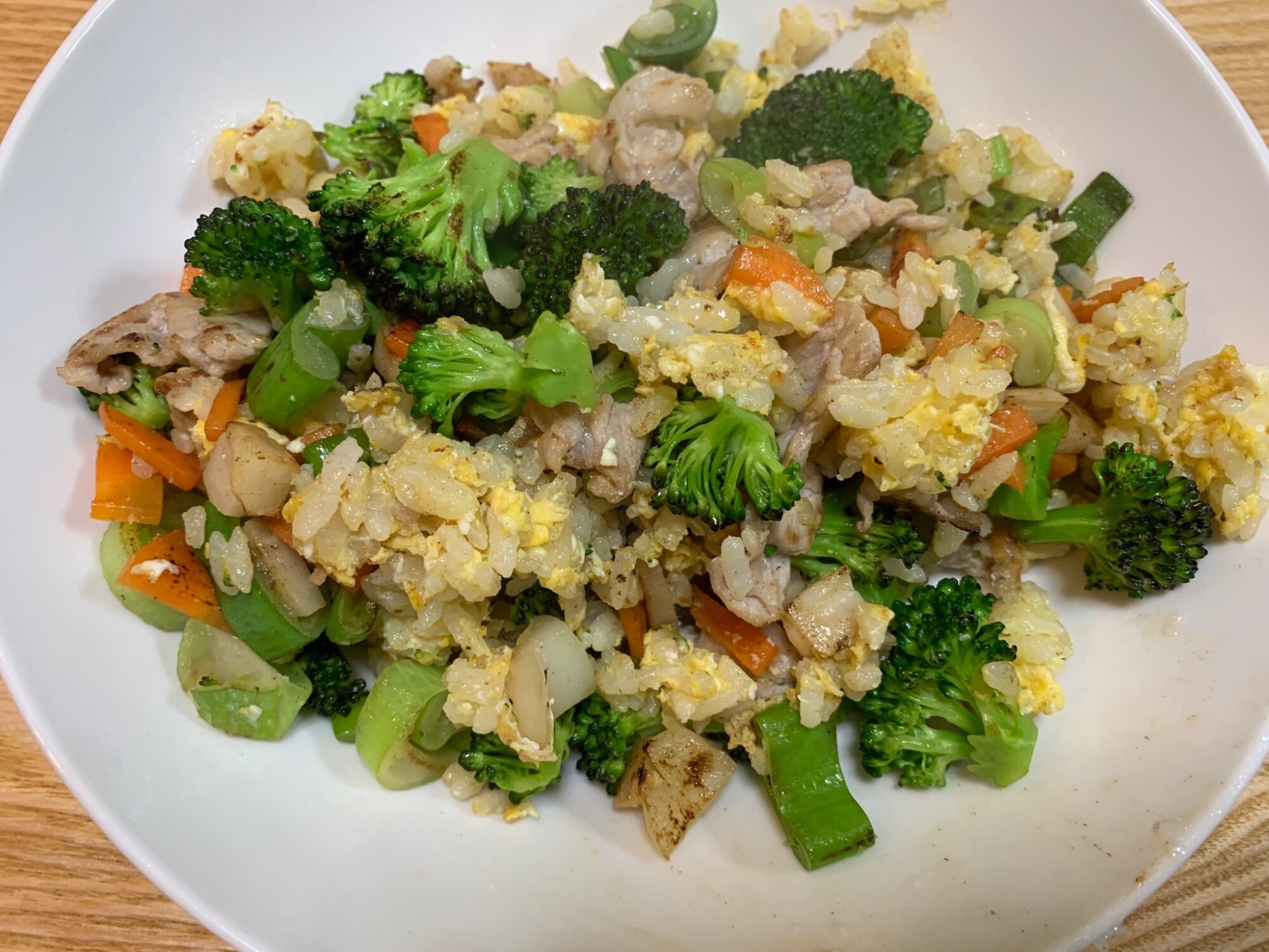 ブロッコリーとレンコン入り和風五目チャーハン レシピ 作り方 By Yabazo 楽天レシピ