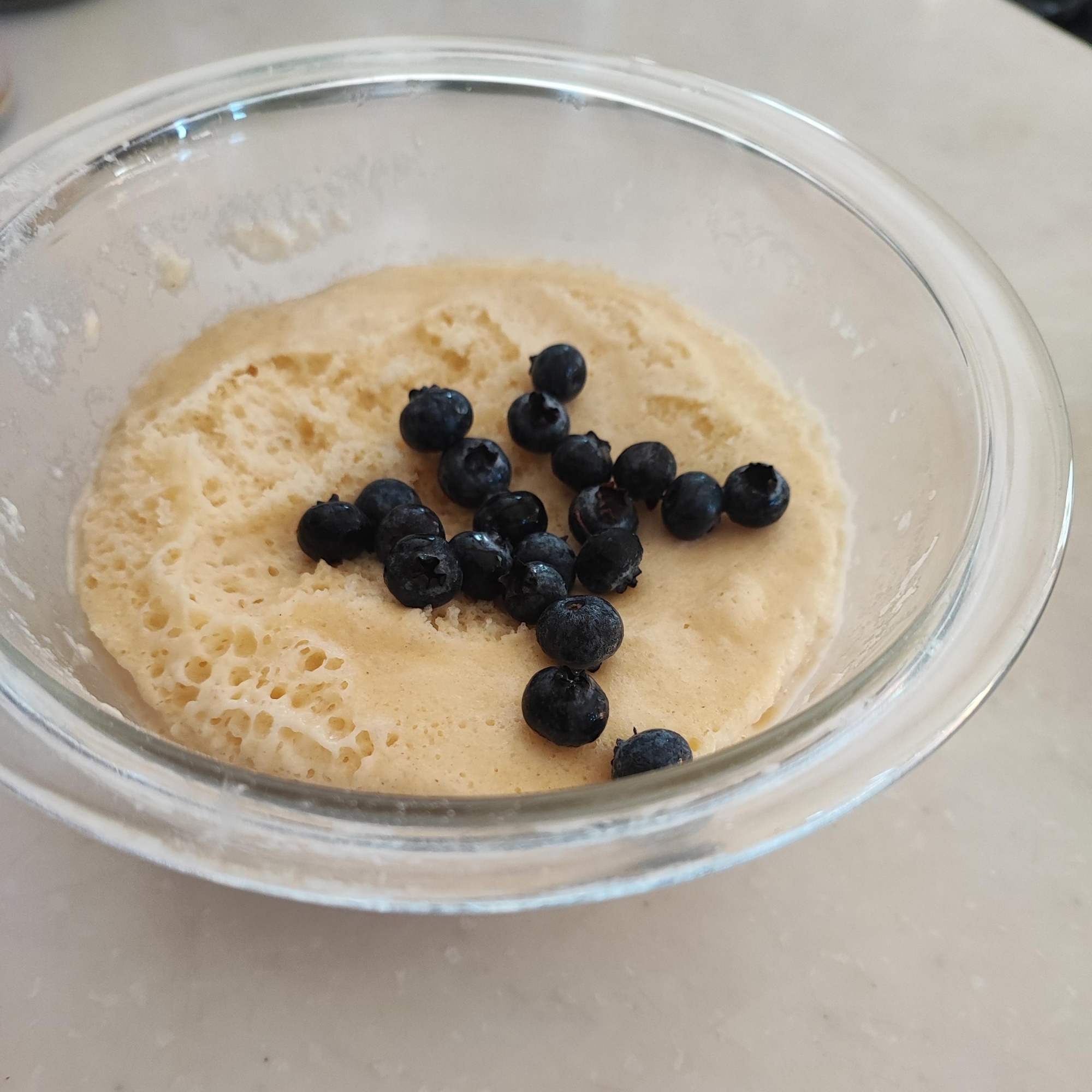 チーズケーキ風味のレンジヨーグルト蒸しケーキ