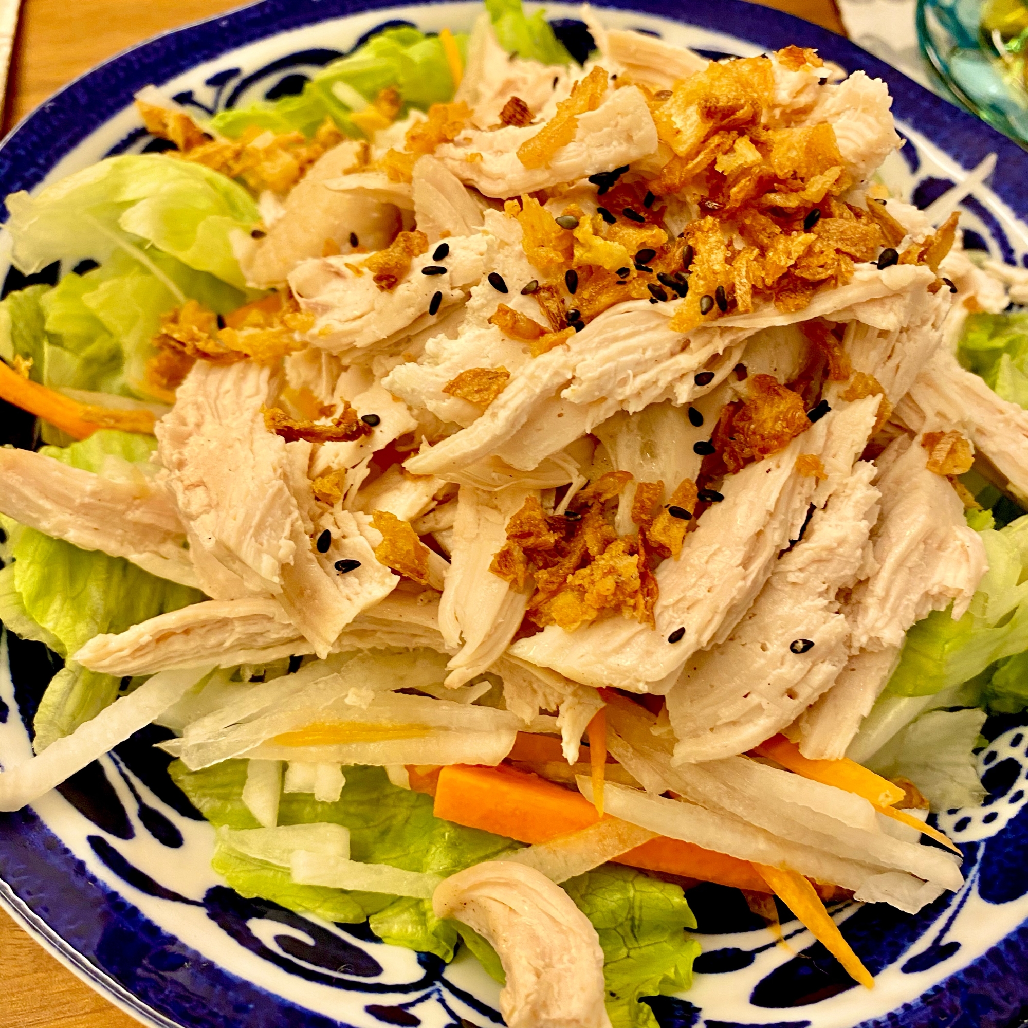 ムネ肉で＊サラダチキン＊大根サラダ