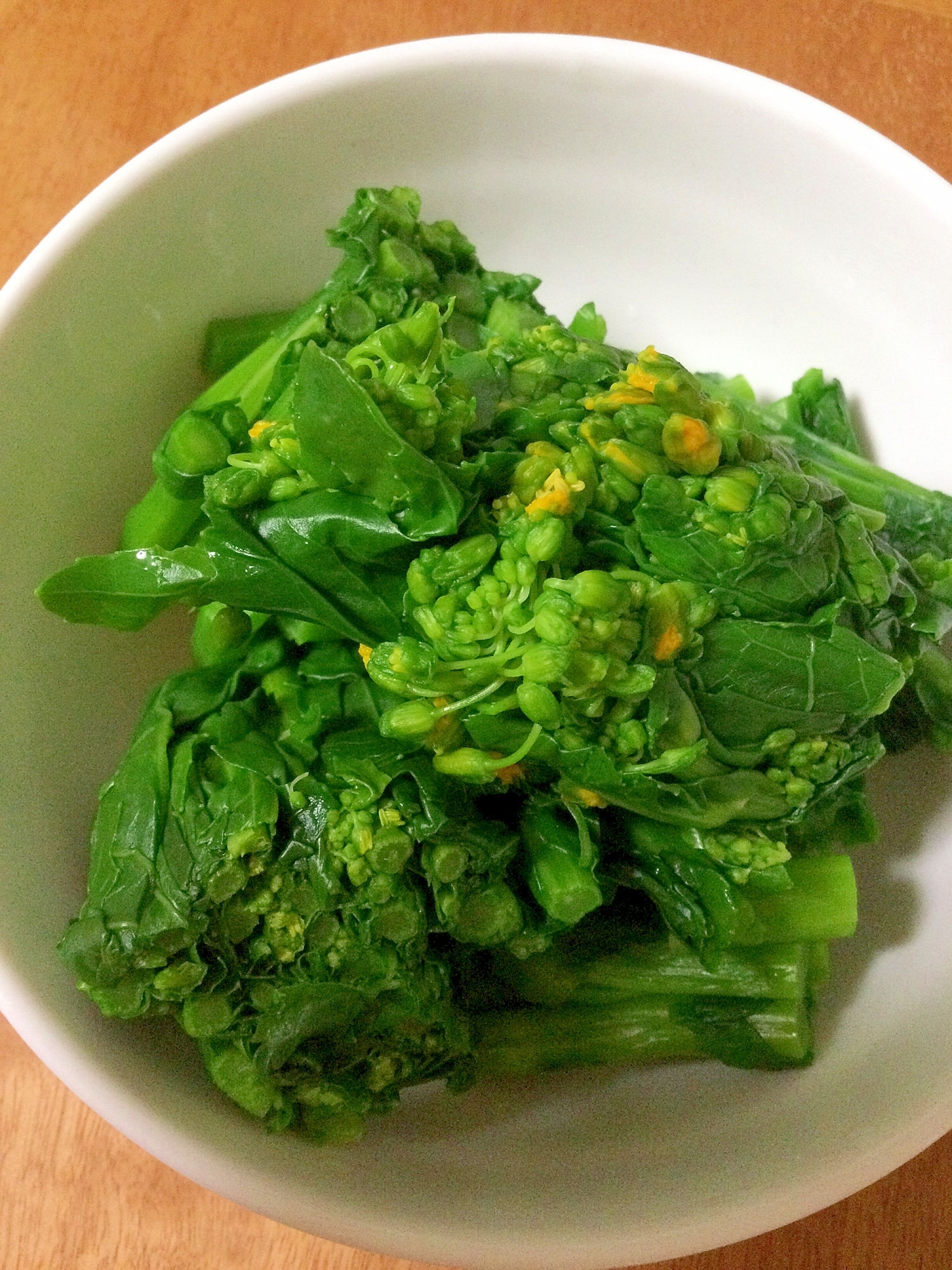 春の味♪菜の花のおひたし☆からし醤油で