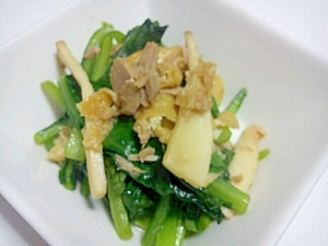 小松菜とツナの炒め煮