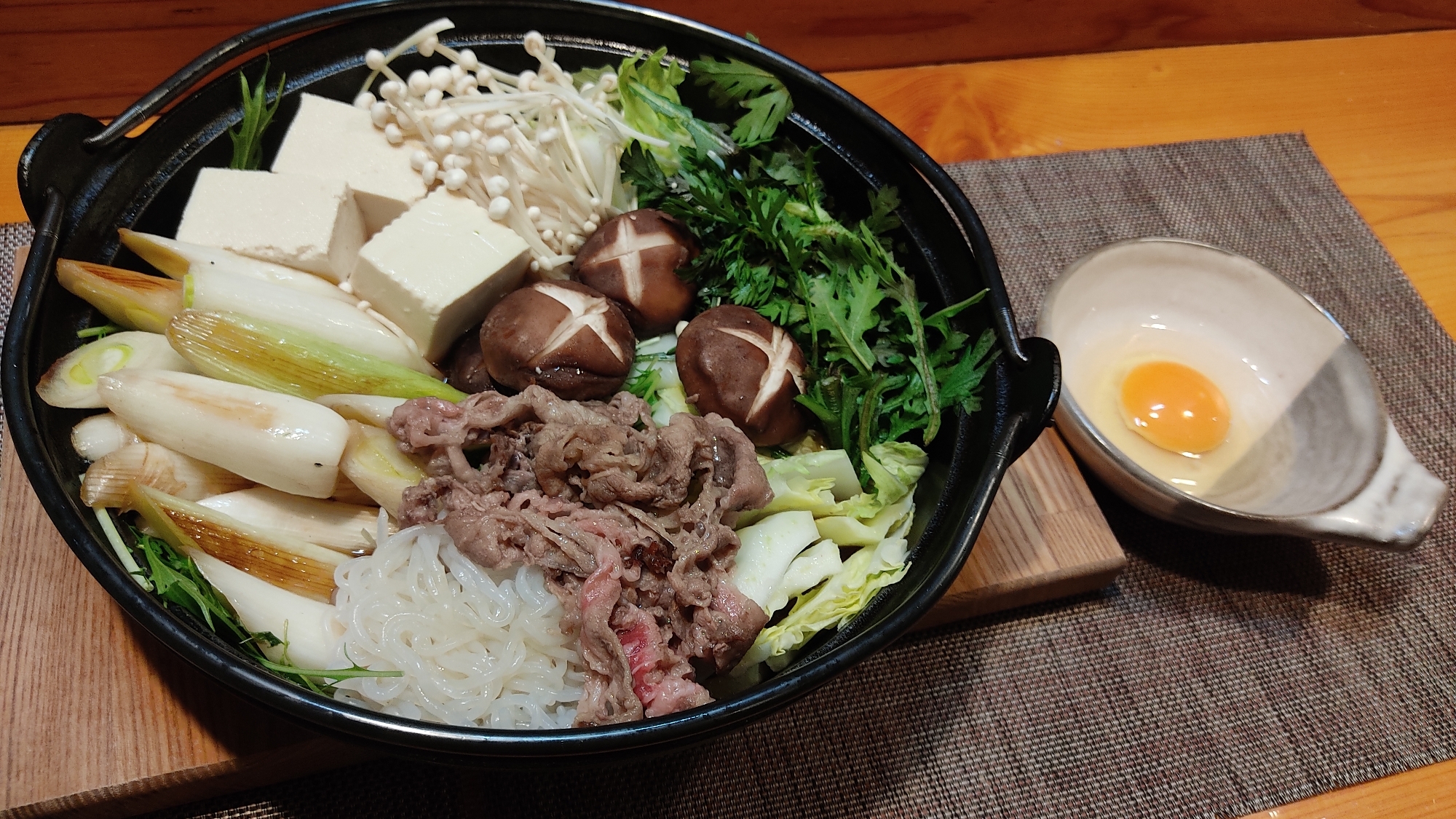 木綿豆腐で☆すき焼き鍋