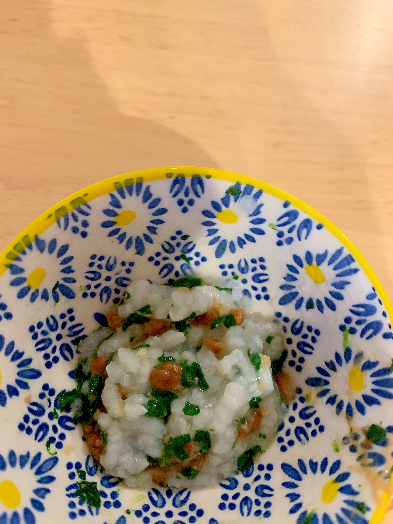 7.8カ月離乳食☆野菜入り納豆ご飯