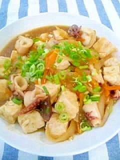 イカと豆腐の中華風旨煮