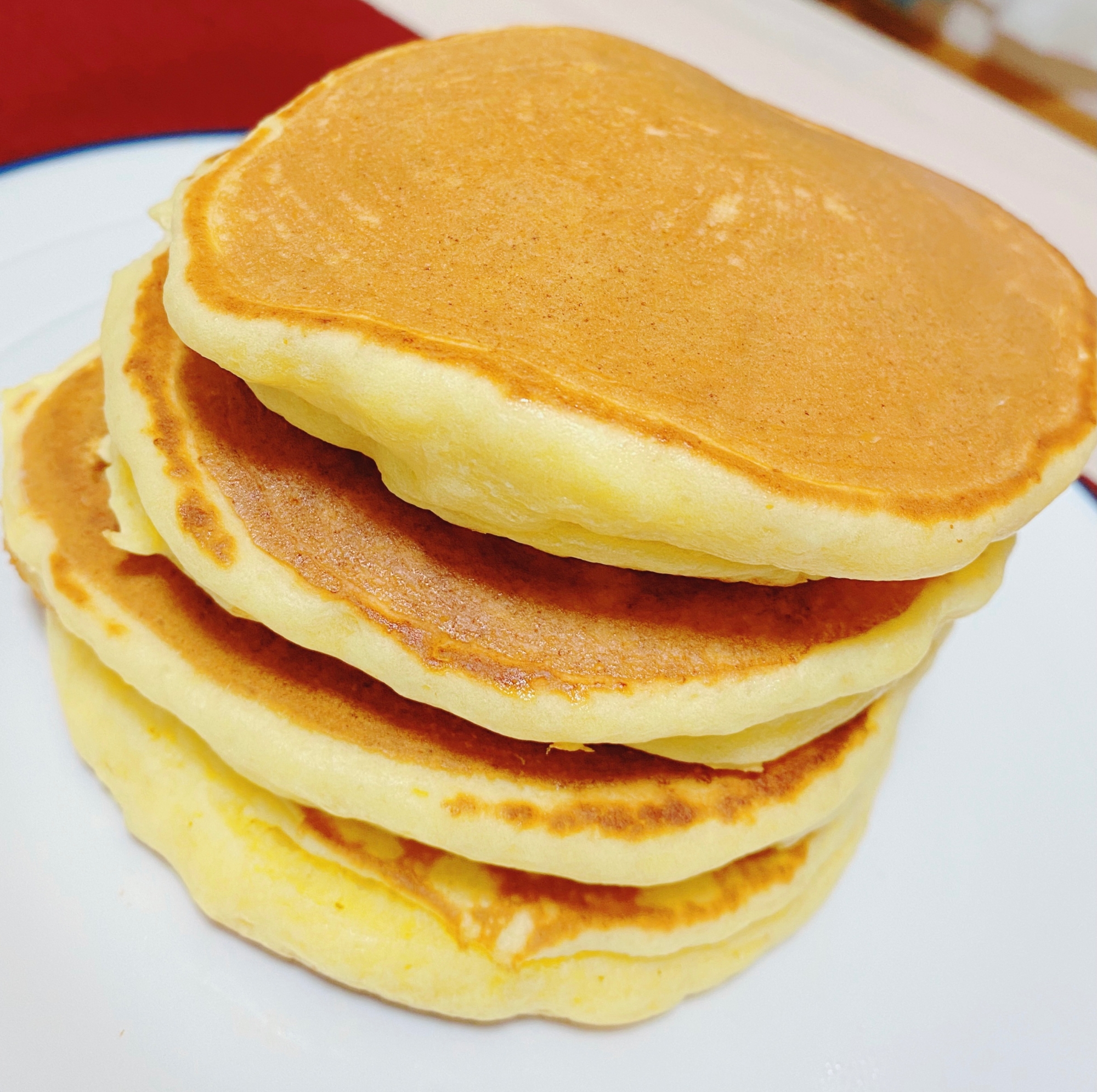 豆腐を使ったモチモチホットケーキ☆