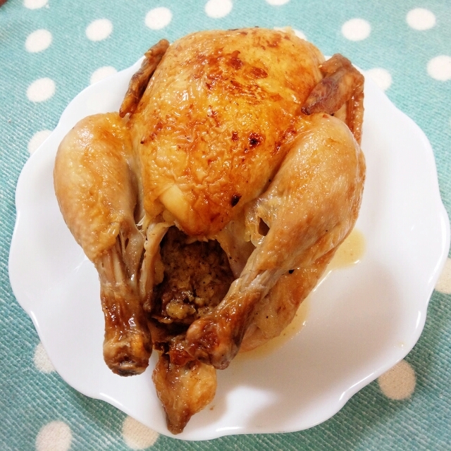 ガーリックたっぷり*丸鶏焼き