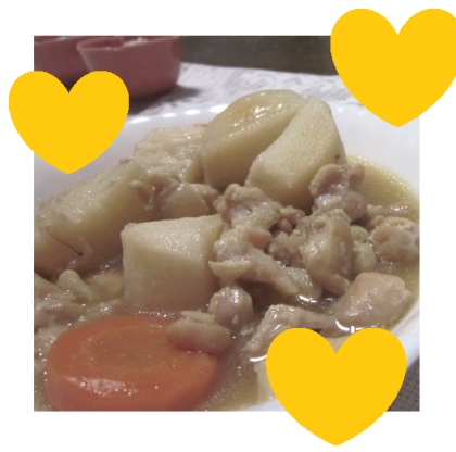 あけぼのマジック様、チキン肉じゃがを作りました♪
とっても美味しかったです♪♪レシピ、ありがとうございます！！
良い夜＆明日をお過ごしくださいませ☆☆☆