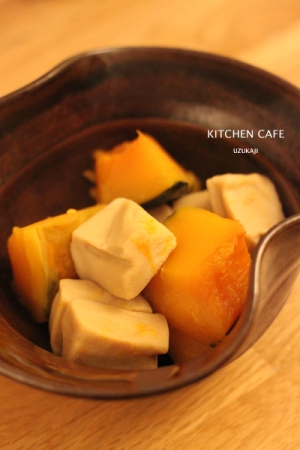 高野豆腐とかぼちゃの煮物 レシピ 作り方 By Yycafe 楽天レシピ