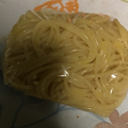 余ったパスタを冷凍保存☆