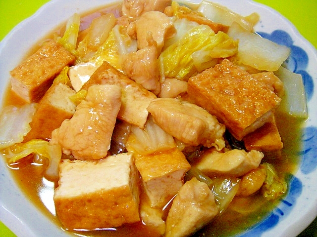 厚 揚げ 白菜 レシピ