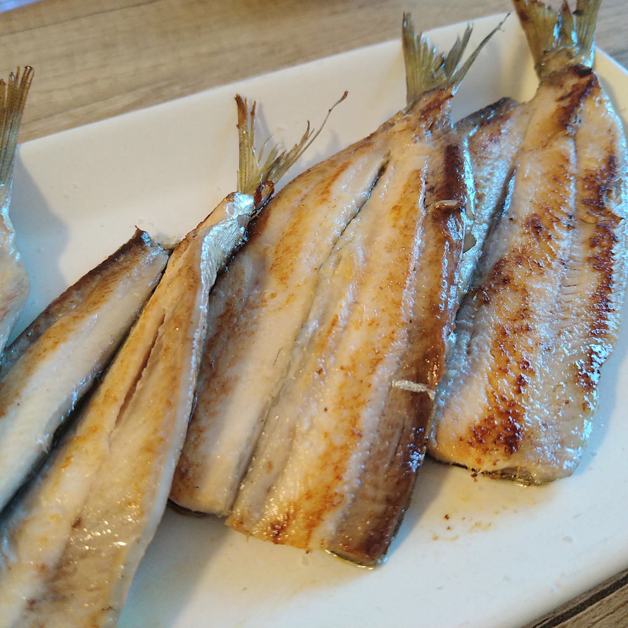 イワシの塩焼き（フライパン）