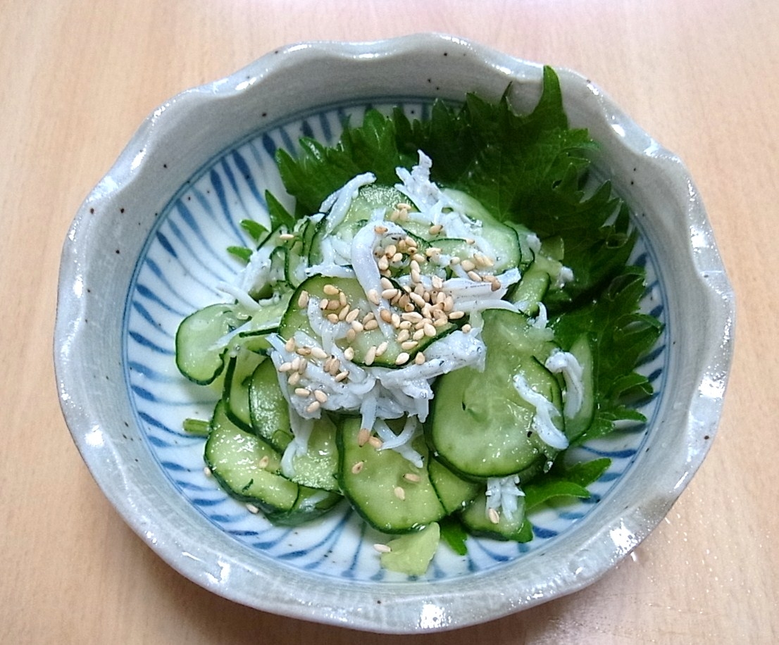 しらすときゅうりの酢の物