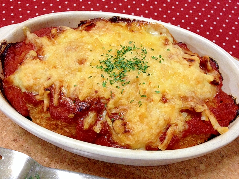 コロッケをリメイク トマト味グラタン レシピ 作り方 By 栗皮茶 楽天レシピ