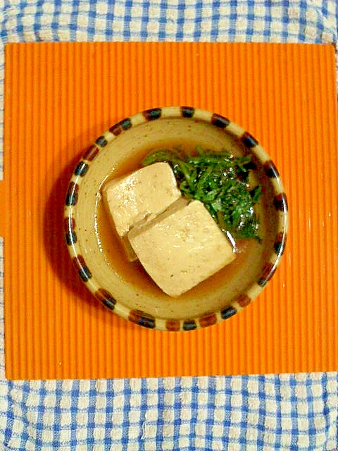 豆腐と春菊のすき煮♪