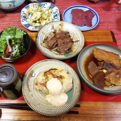 煮付け舞台！(アラと大根と油揚げ)