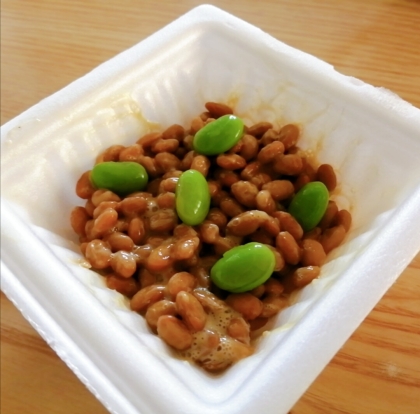 枝豆in ᕷ˖まめまめアレンジマヨ納豆ꕤ୭*