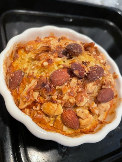 バナナを全て中に入れてナッツ多めで作りました！とても美味しかったです！