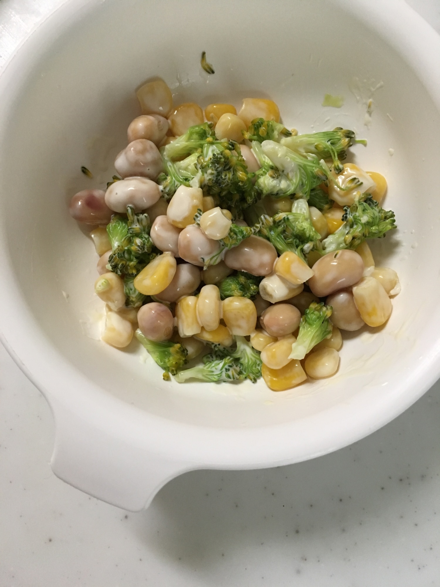 離乳食完了期☆サラダ豆とブロッコリーのマヨサラダ☆ レシピ