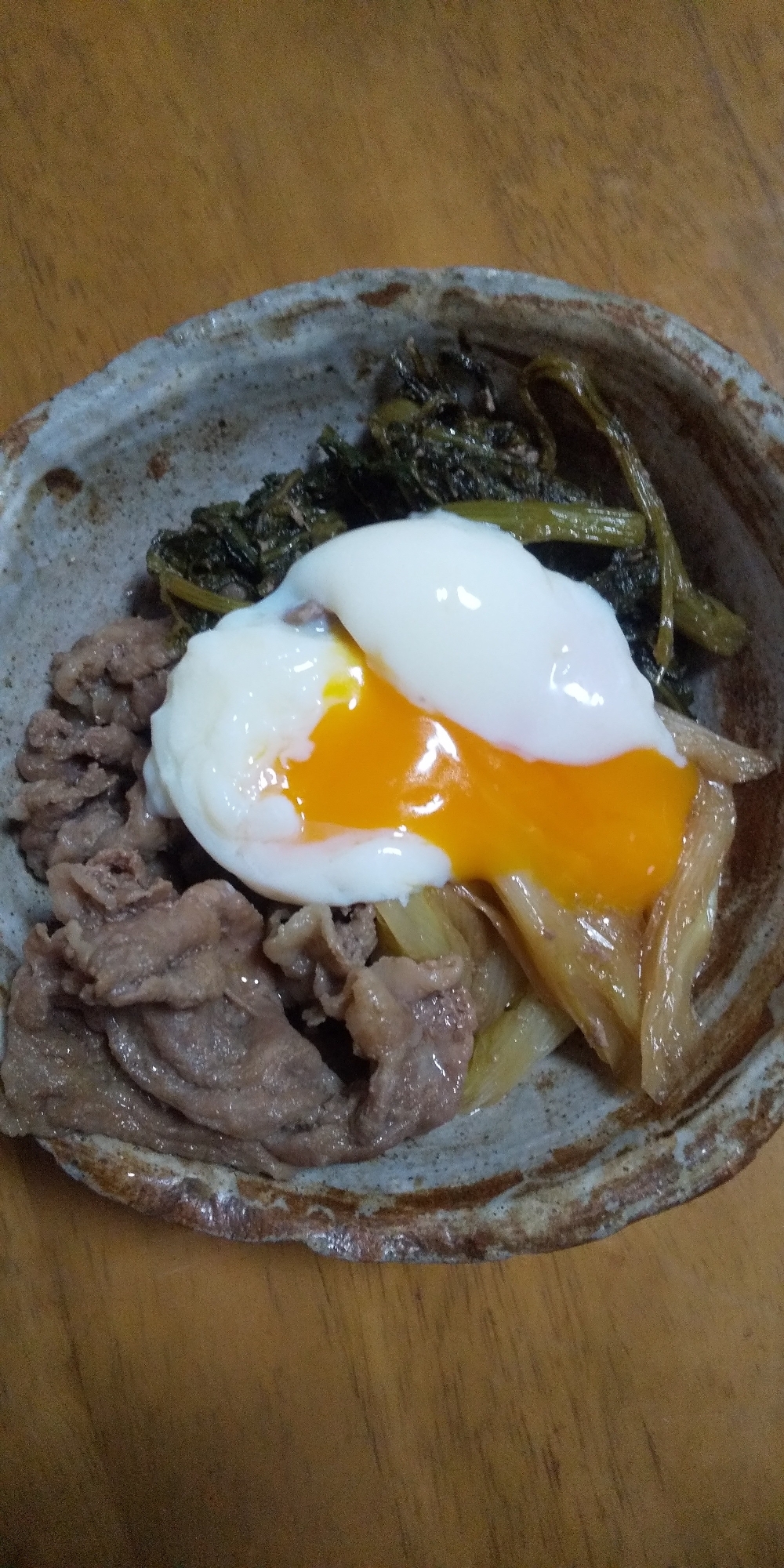 豚しゃぶ肉と春菊のすき煮