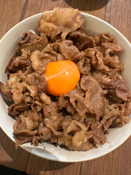 超手抜き牛丼