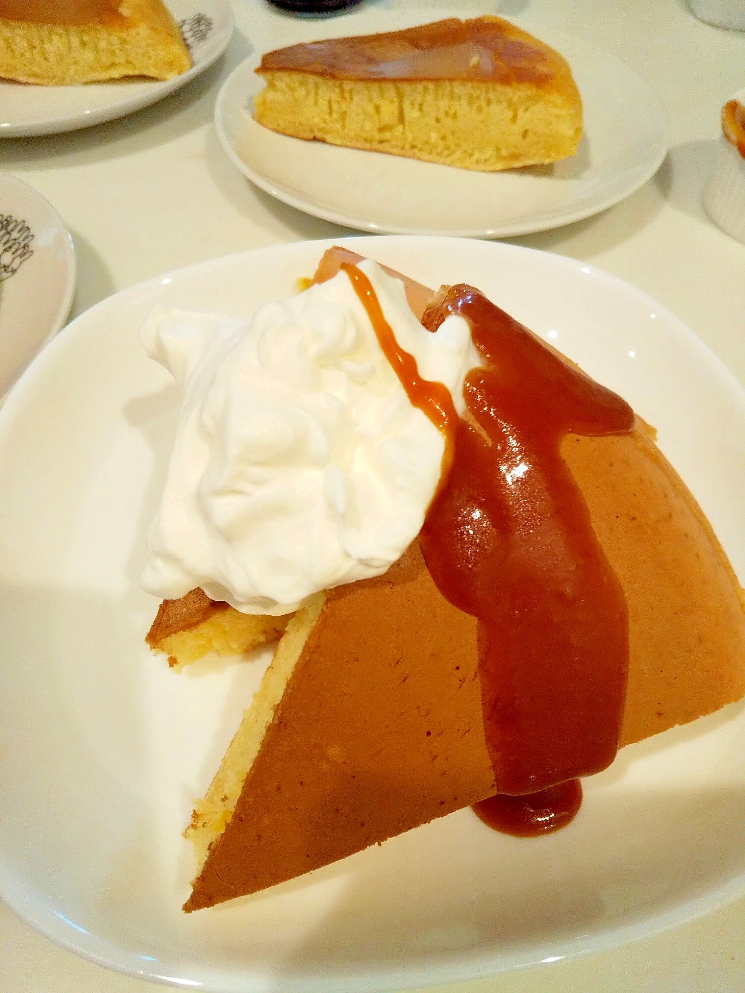 パンケーキ風 キャラメルクリームかけホットケーキ レシピ 作り方 By お腹が減ったら 楽天レシピ