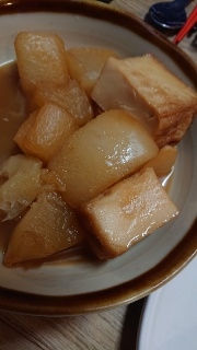 厚揚げと一緒に煮込みました。
美味しかったです！
ありがとうございました♪