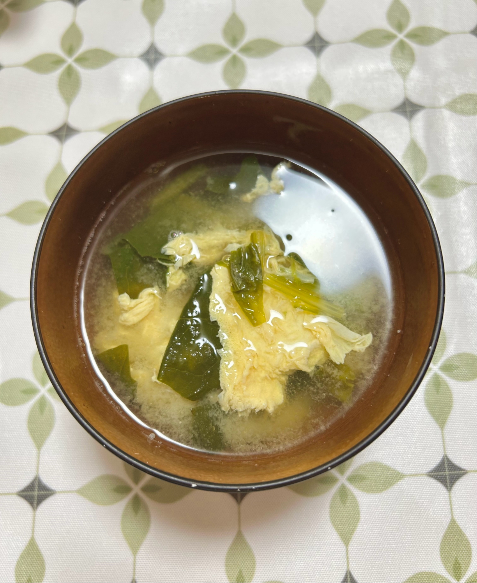 ほうれん草とかき玉の味噌汁