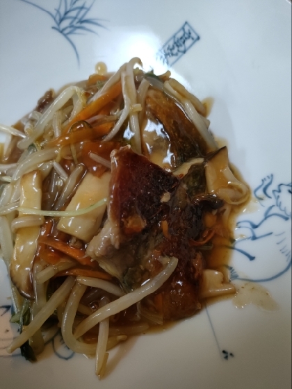 鯖の甘酢野菜あんかけ