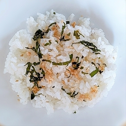 混ぜご飯♡焼鮭&大葉