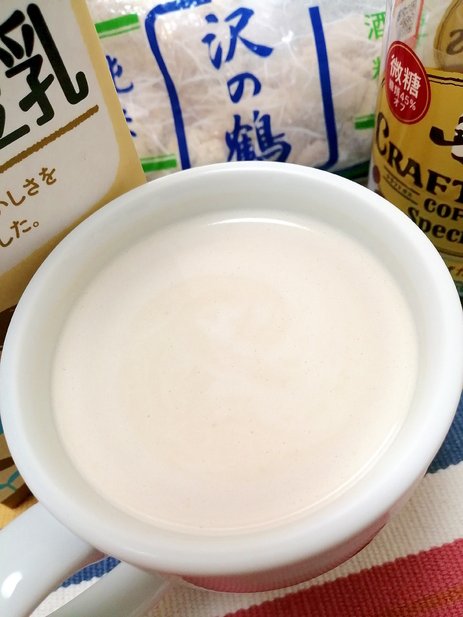 ホッと☆酒粕入りソイミルクプロテインカフェオレ♪